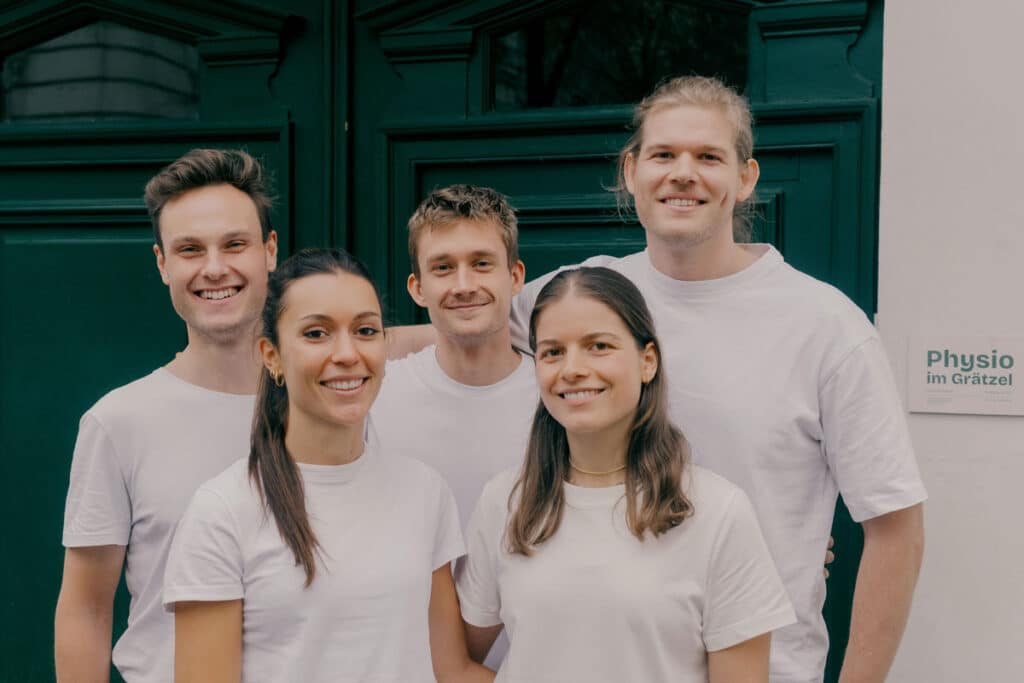 Teamfoto der Physiotherapeuten in wien